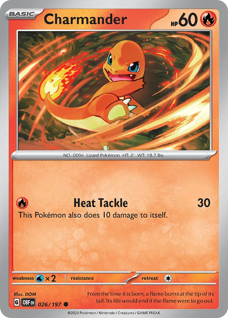 Charmander – Obsidian Flames nr 026/197 (Normal)