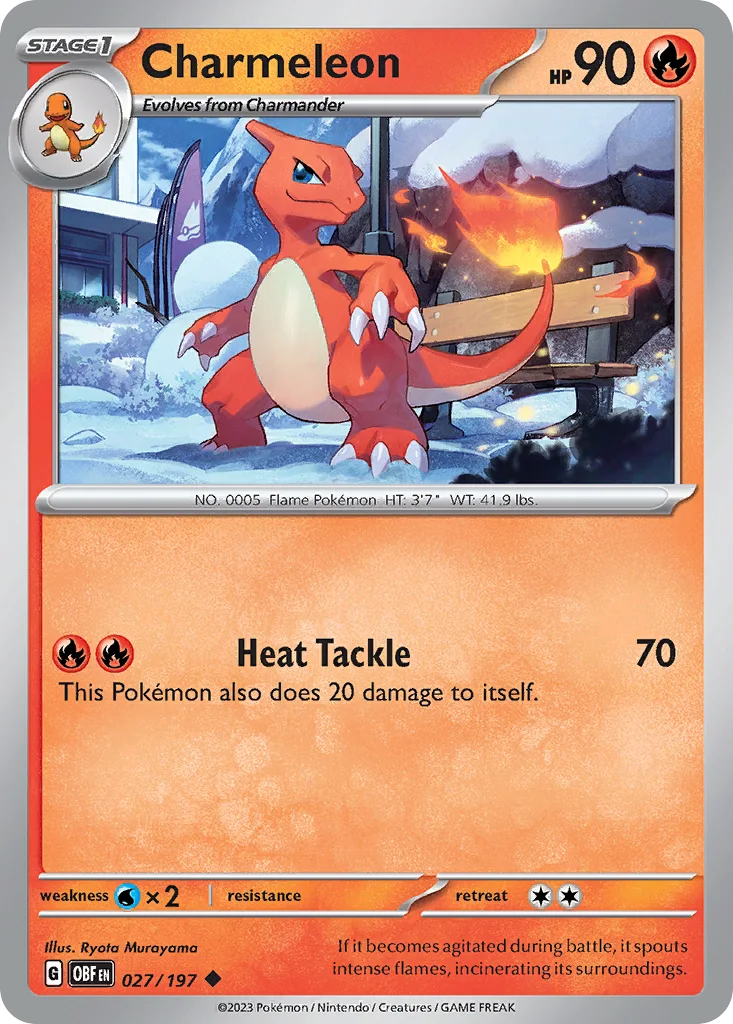 Charmeleon – Obsidian Flames nr 027/197 (Normal)