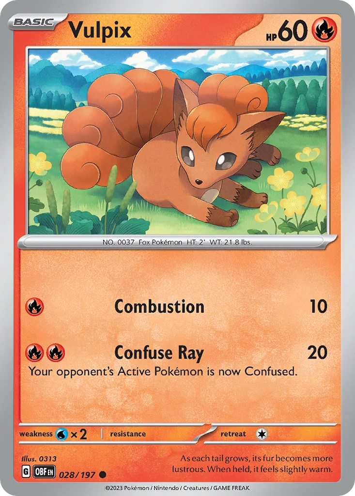 Vulpix – Obsidian Flames nr 028/197 (Normal)