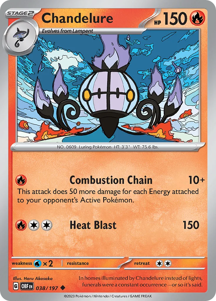 Chandelure – Obsidian Flames nr 038/197 (Normal)