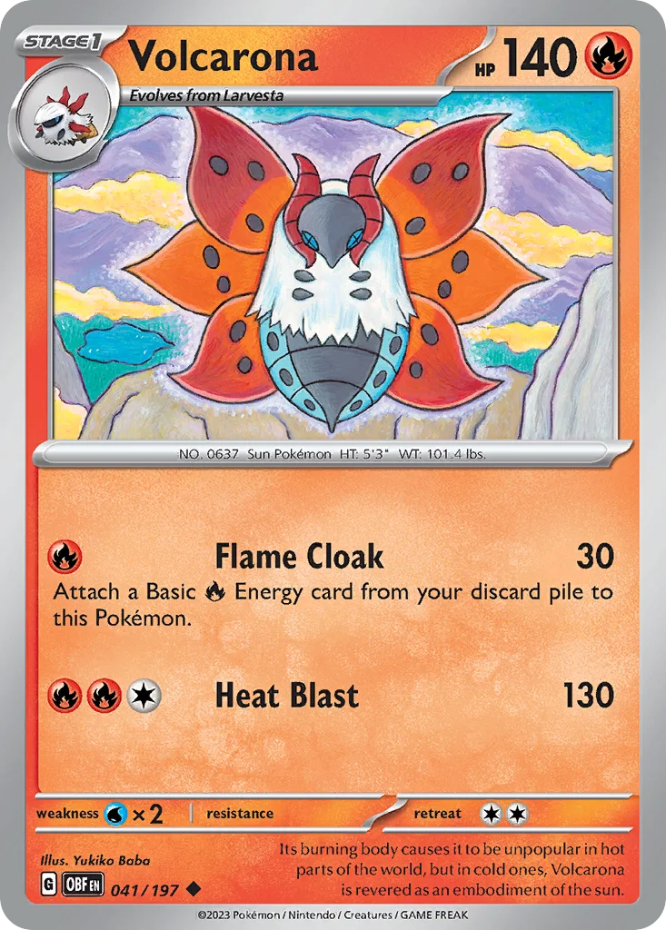 Volcarona – Obsidian Flames nr 041/197 (Normal)