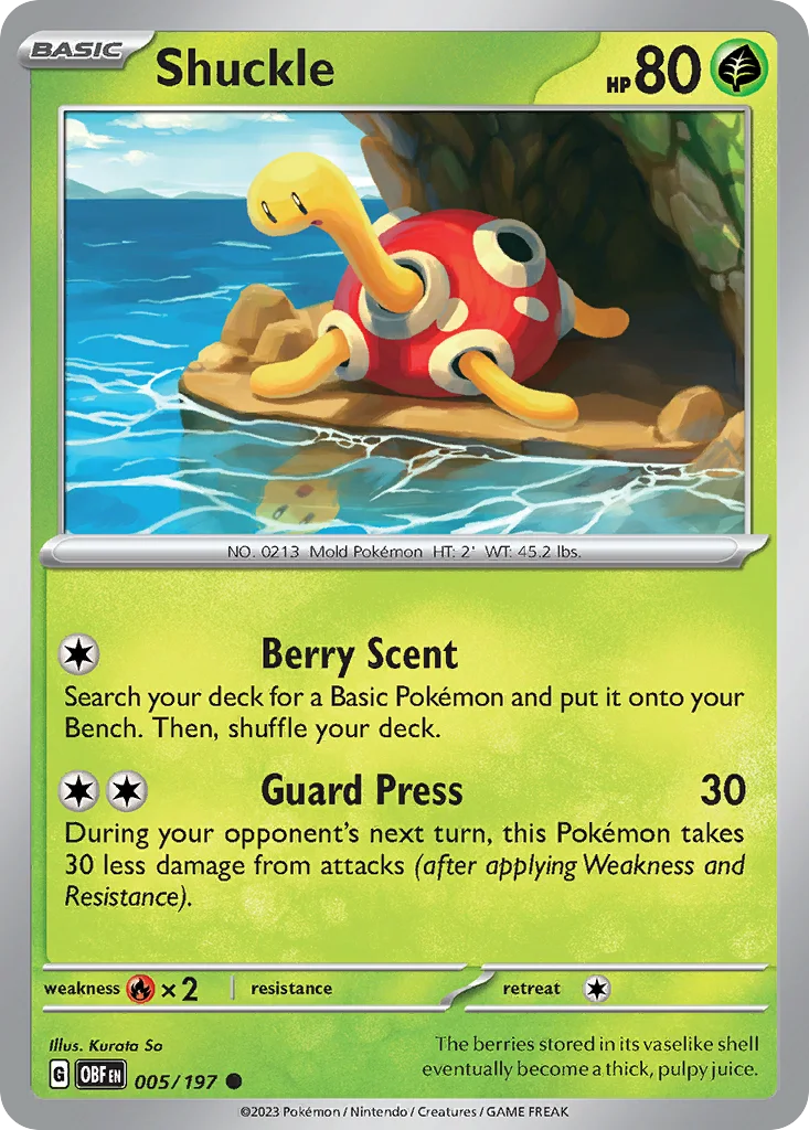 Shuckle – Obsidian Flames nr 005/197 (Normal)