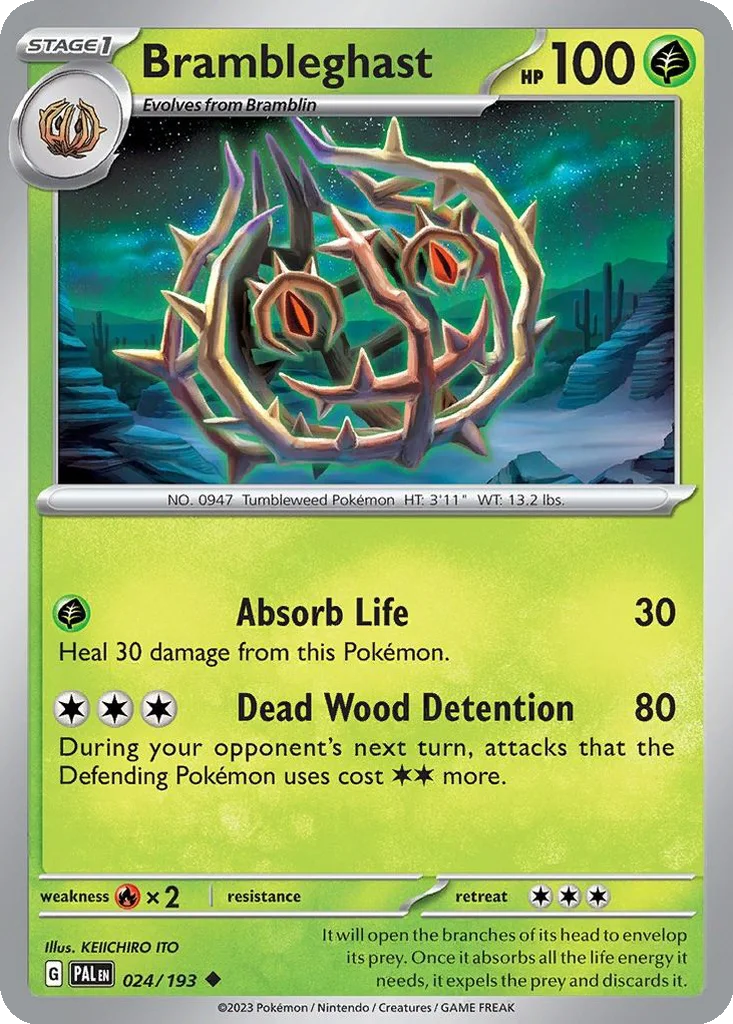 Brambleghast – Paldea Evolved nr 024/193 (Normal)