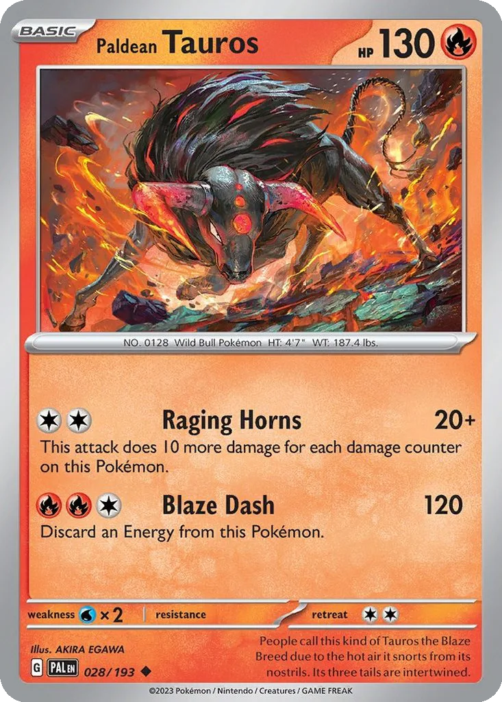 Paldean Tauros – Paldea Evolved nr 028/193 (Normal)