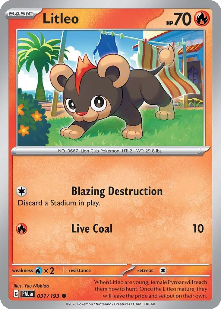 Litleo – Paldea Evolved nr 031/193 (Normal)