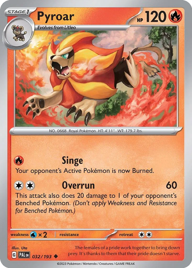 Pyroar – Paldea Evolved nr 032/193 (Normal)