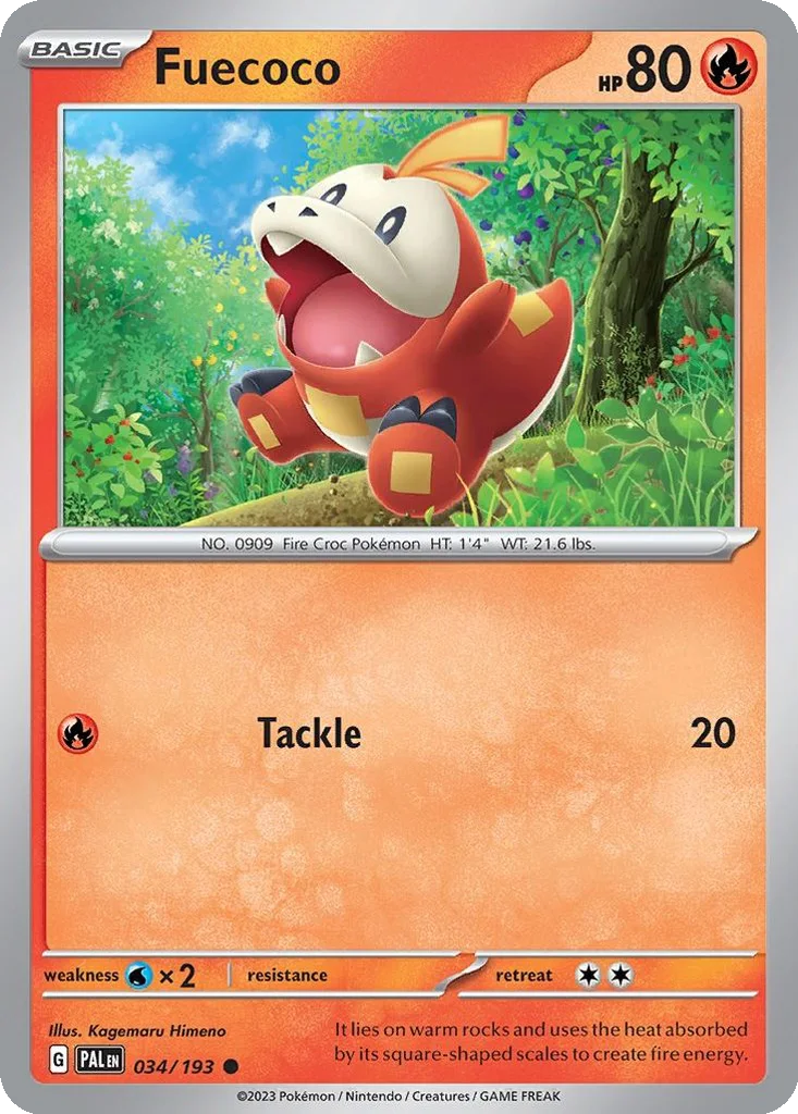 Fuecoco – Paldea Evolved nr 034/193 (Normal)