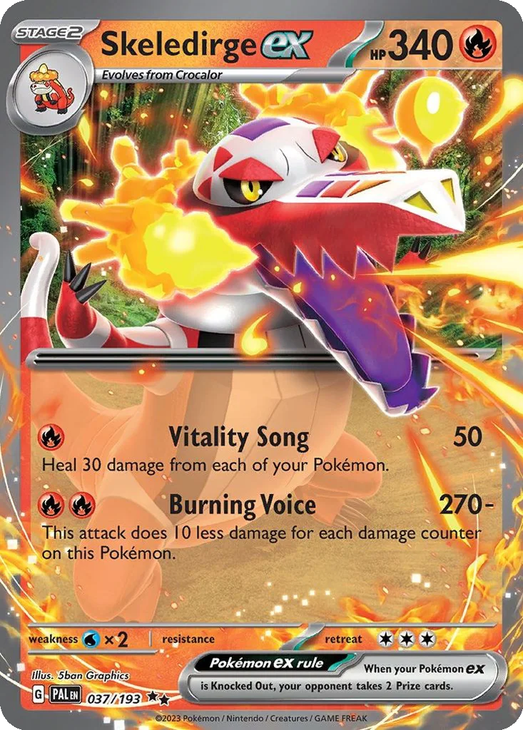 Skeledirge ex – Paldea Evolved nr 037/193 (Holo)