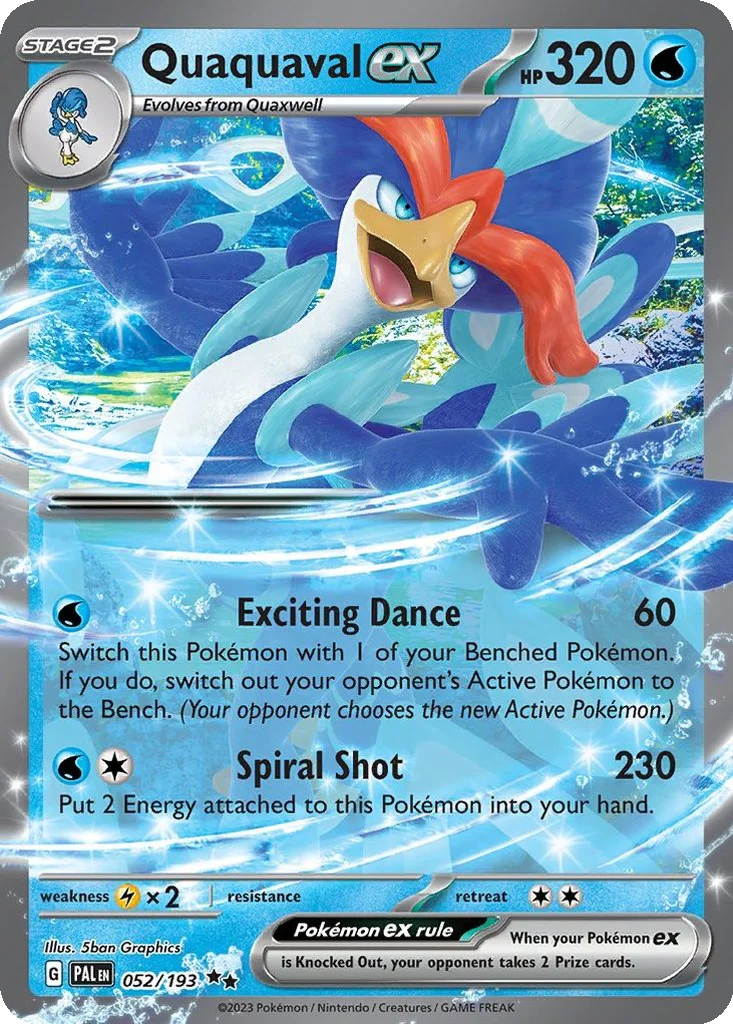 Quaquaval ex – Paldea Evolved nr 052/193 (Holo)