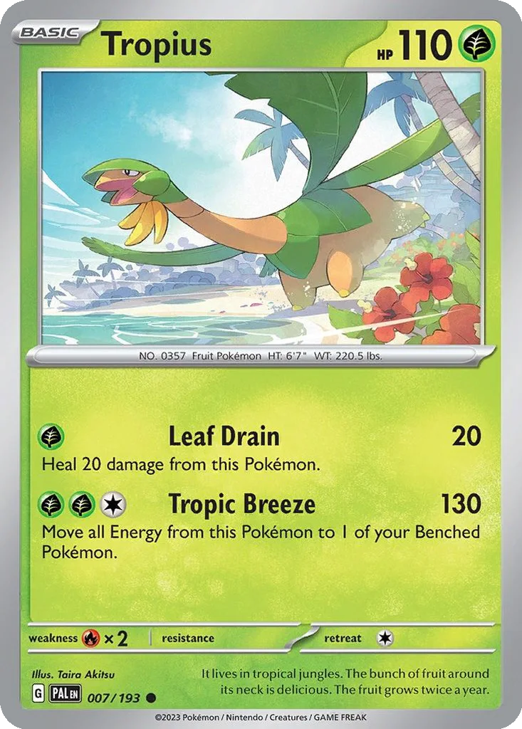 Tropius – Paldea Evolved nr 007/193 (Normal)