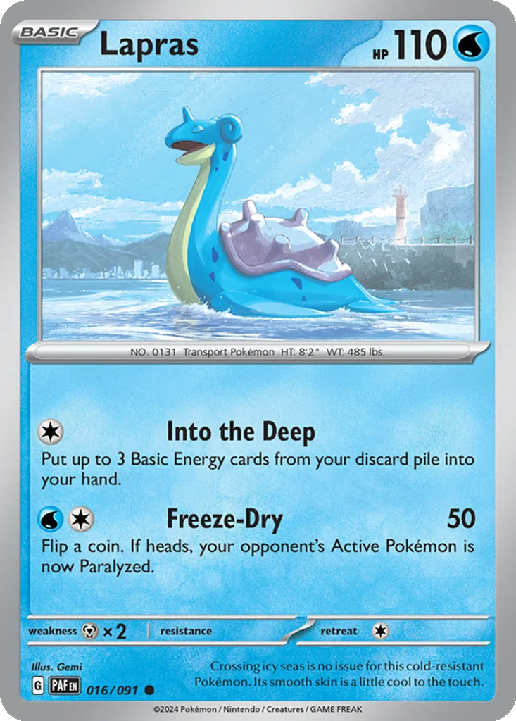 Lapras – Paldean Fates nr 016/091 (Normal)