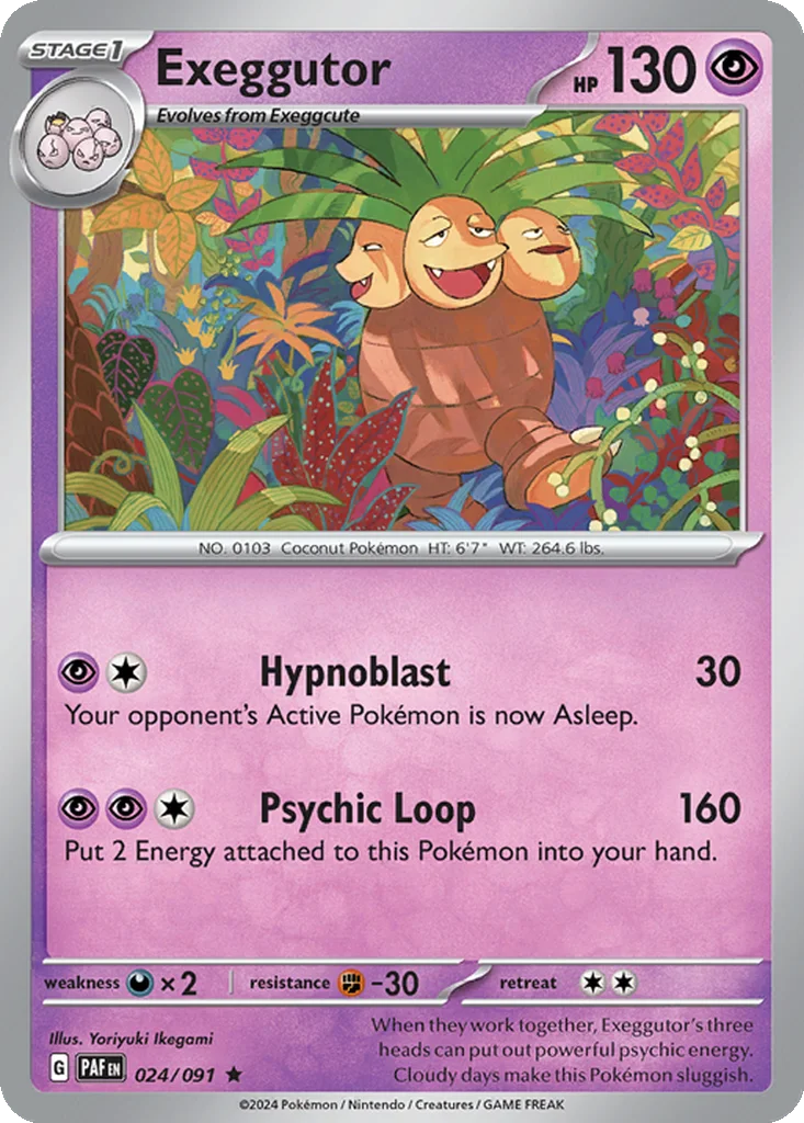 Exeggutor – Paldean Fates nr 024/091 (Holo)