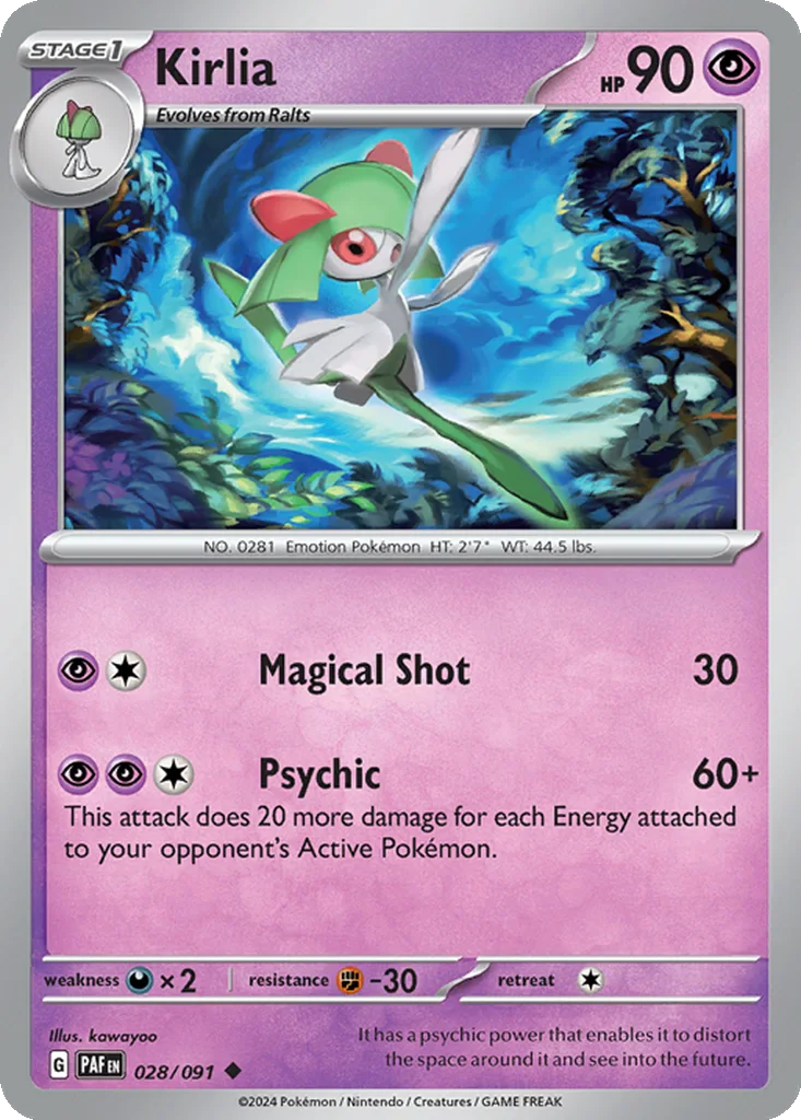Kirlia – Paldean Fates nr 028/091 (Normal)
