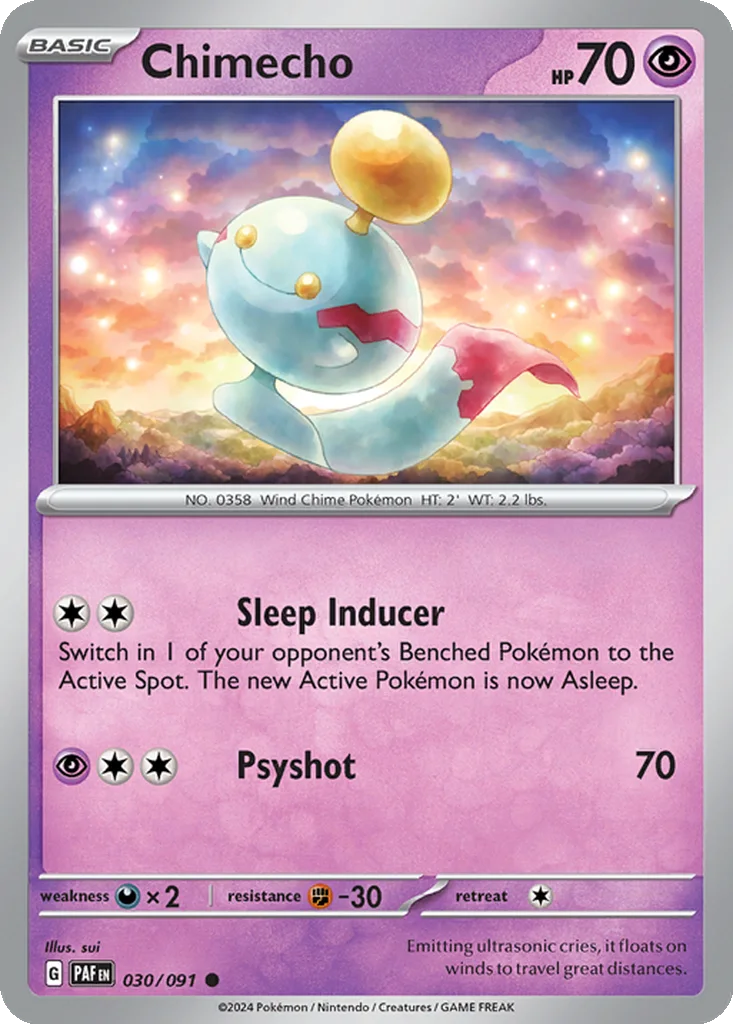 Chimecho – Paldean Fates nr 030/091 (Normal)