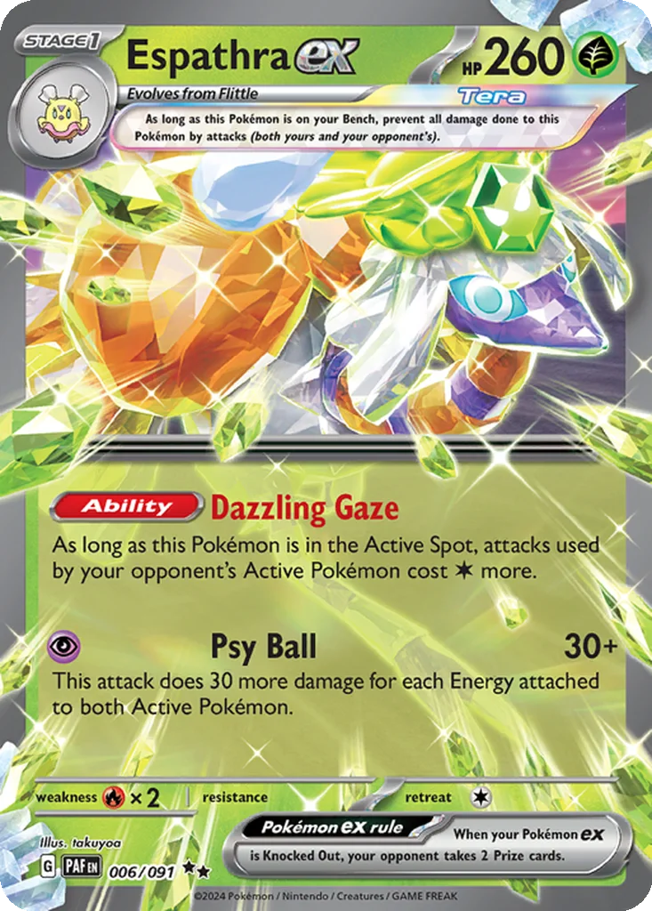 Espathra ex – Paldean Fates nr 006/091 (Holo)