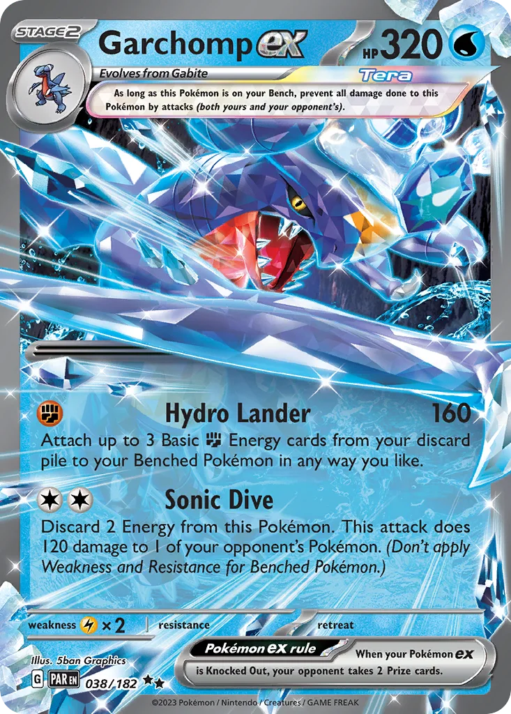 Garchomp ex – Paradox Rift nr 038/182 (Holo)