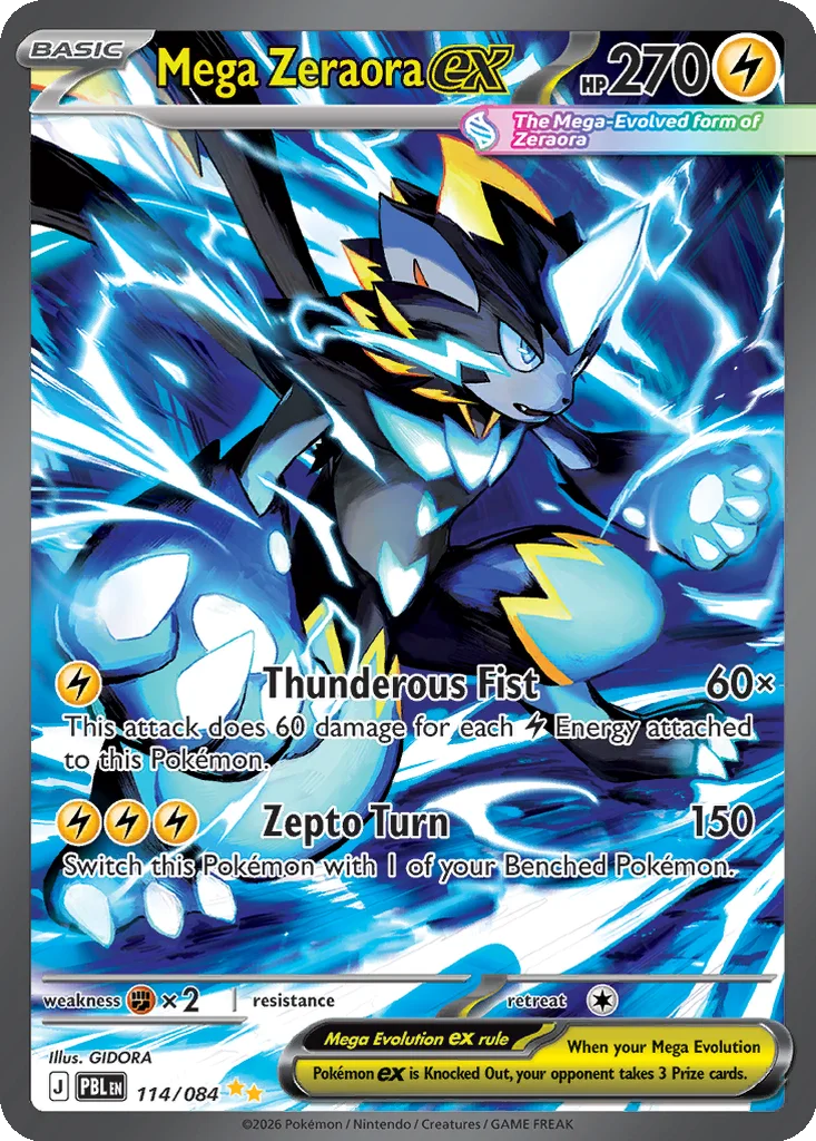 Mega Zeraora ex 114/084