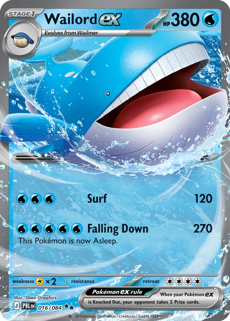 Wailord ex – Pitch Black nr 016/084 (Holo)