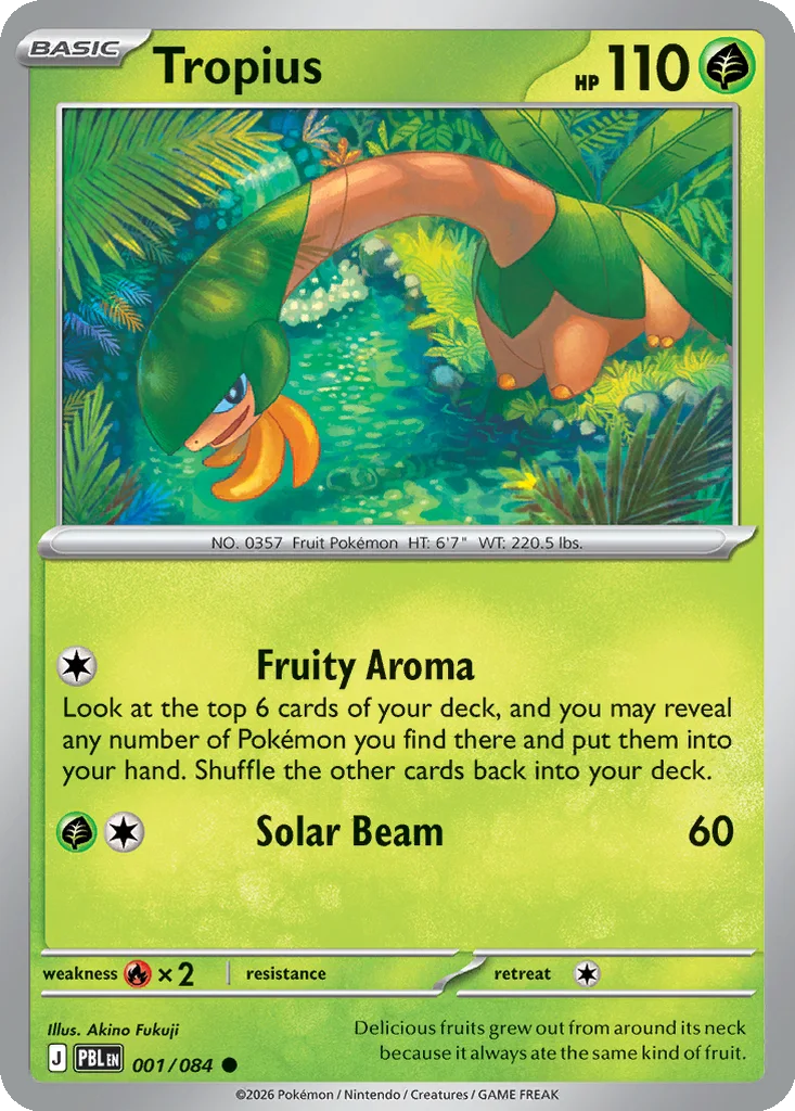 Tropius – Pitch Black nr 001/084 (Normal)