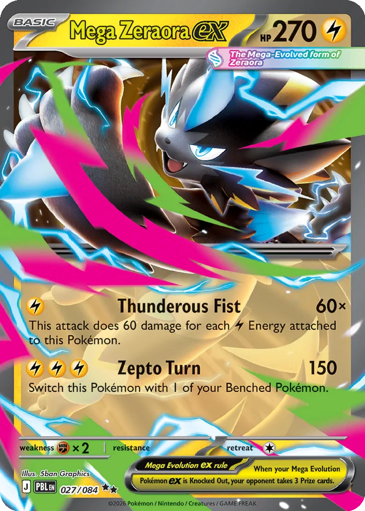Mega Zeraora ex – Pitch Black nr 027/084 (Holo)