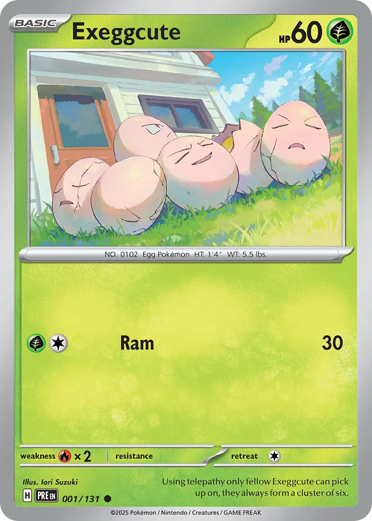 Exeggcute – Prismatic Evolutions nr 001/131 (Normal)