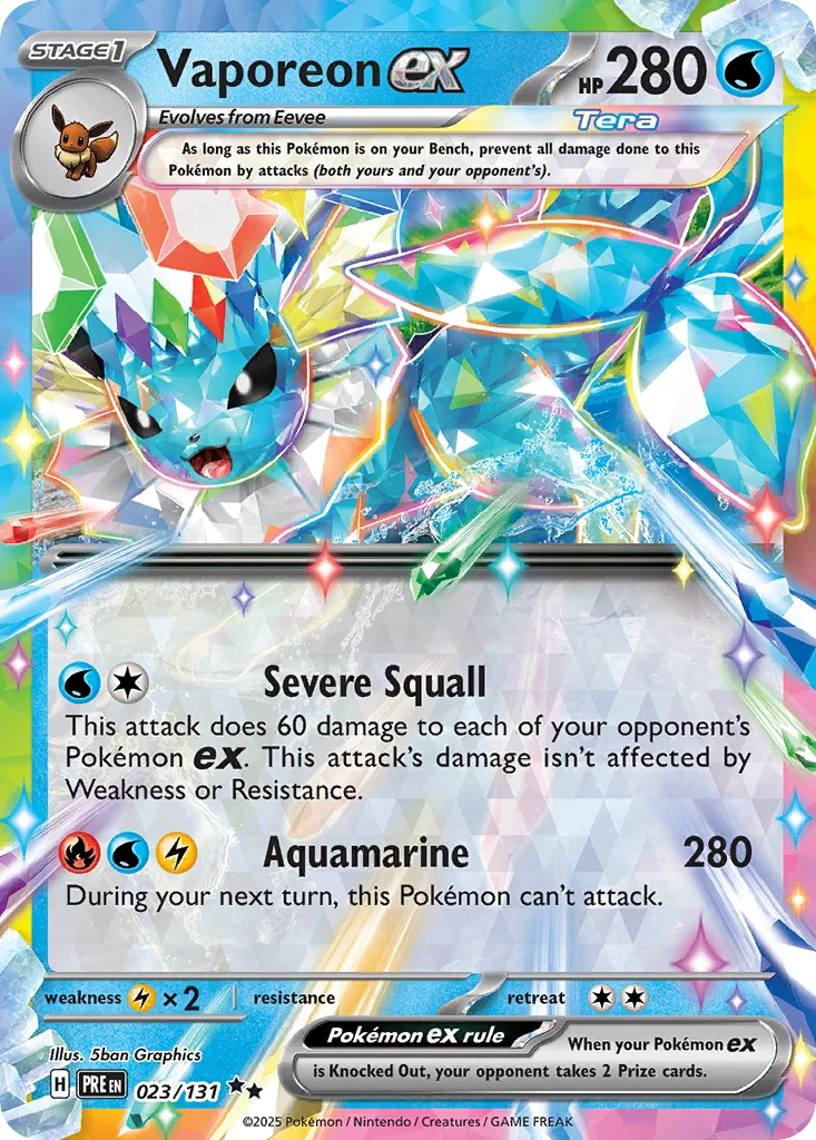 Vaporeon ex – Prismatic Evolutions nr 023/131 (Holo)