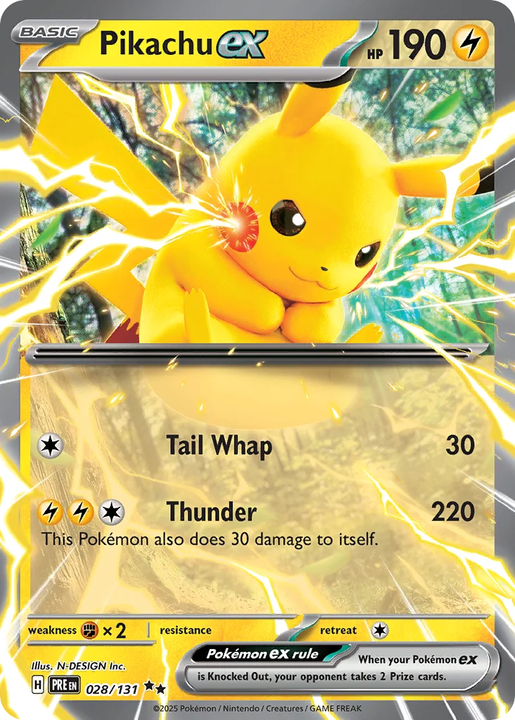 Pikachu ex – Prismatic Evolutions nr 028/131 (Holo)
