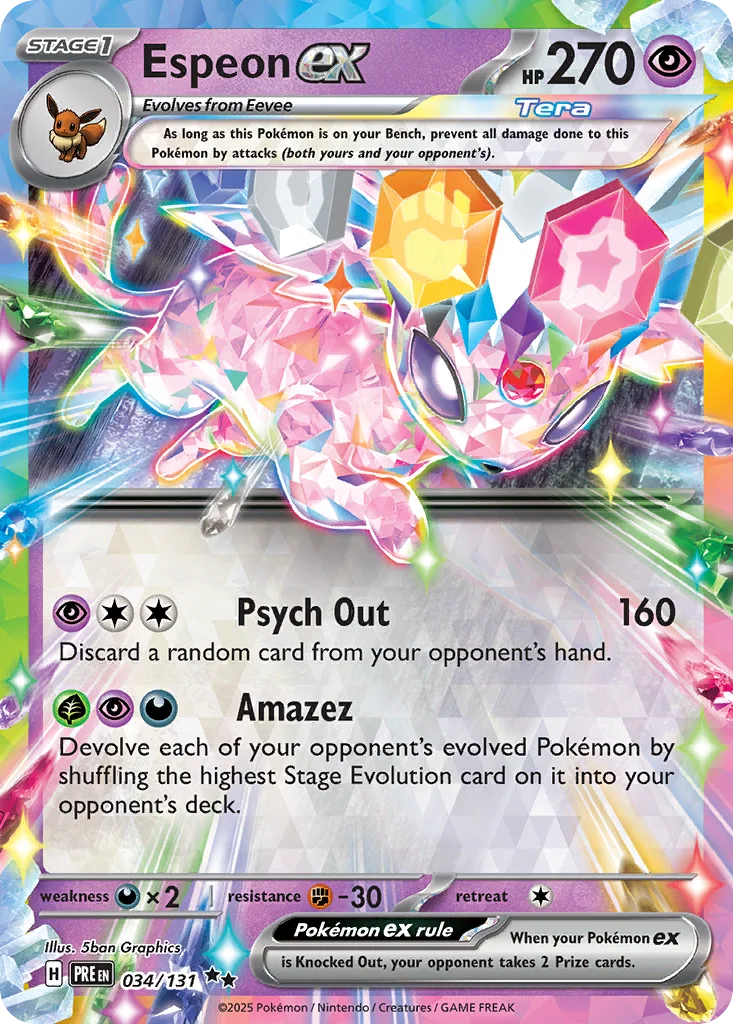 Espeon ex – Prismatic Evolutions nr 034/131 (Holo)