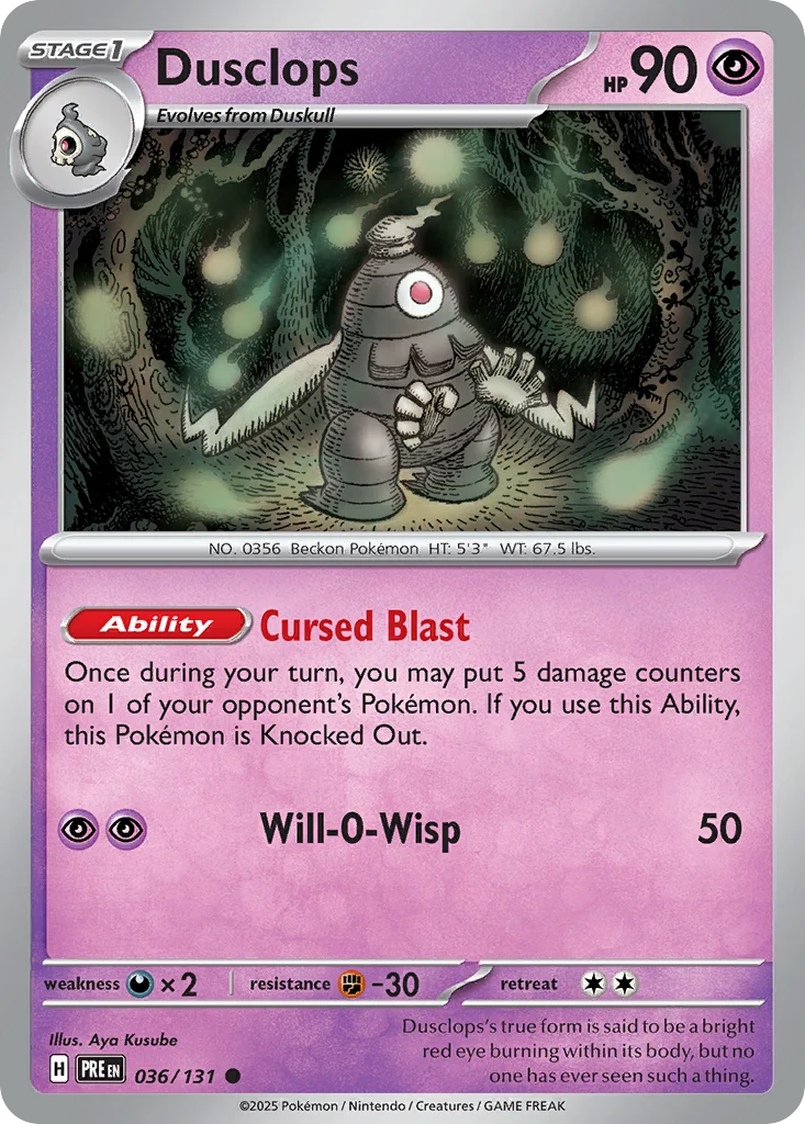 Dusclops – Prismatic Evolutions nr 036/131 (Normal)
