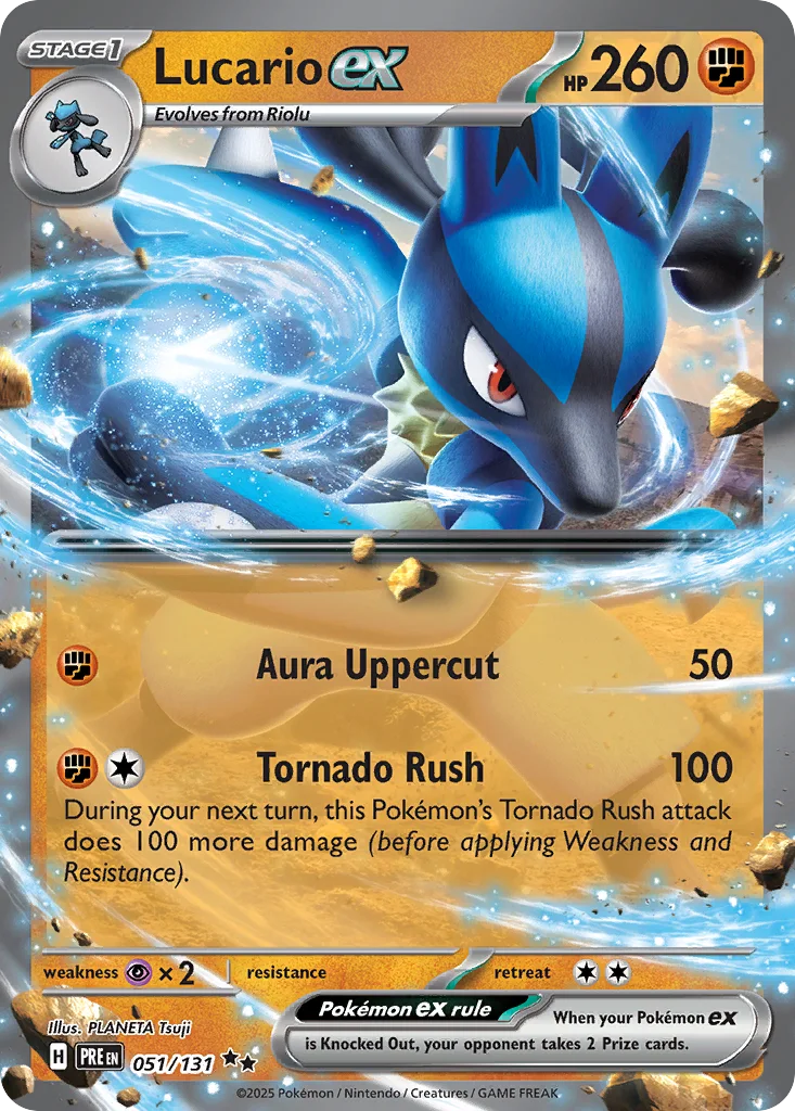Lucario ex – Prismatic Evolutions nr 051/131 (Holo)