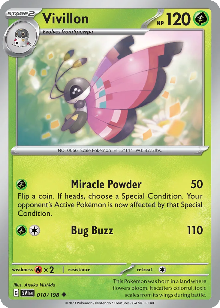 Vivillon – Scarlet & Violet nr 010/198 (Normal)