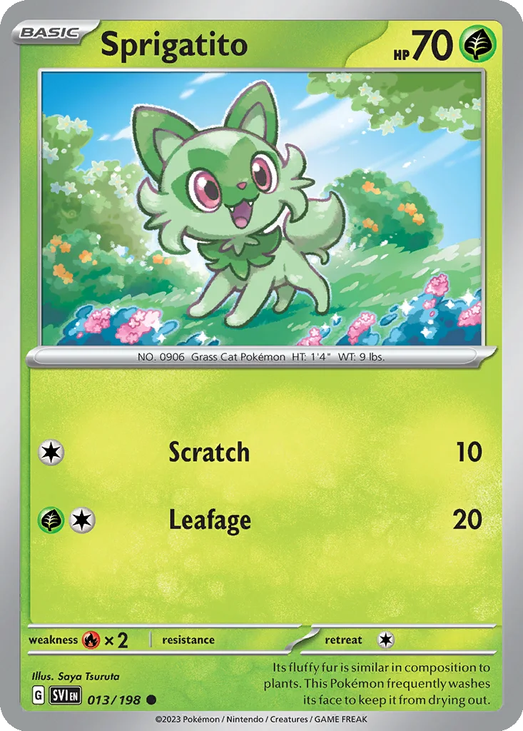 Sprigatito – Scarlet & Violet nr 013/198 (Normal)