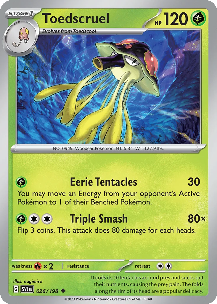 Toedscruel – Scarlet & Violet nr 026/198 (Normal)