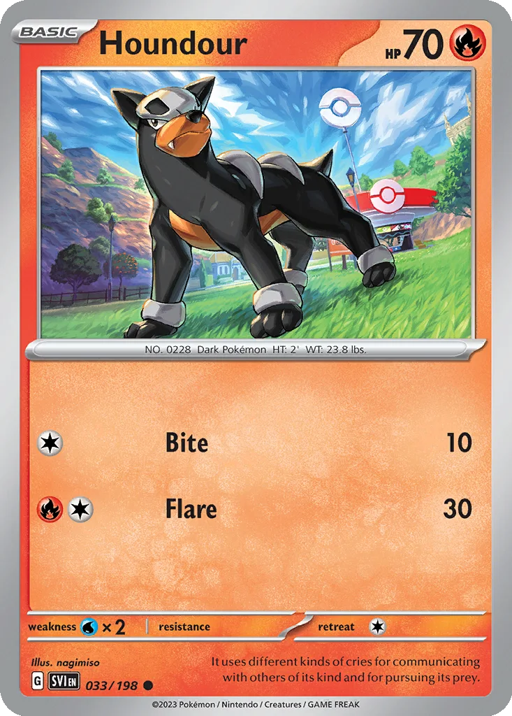 Houndour – Scarlet & Violet nr 033/198 (Normal)
