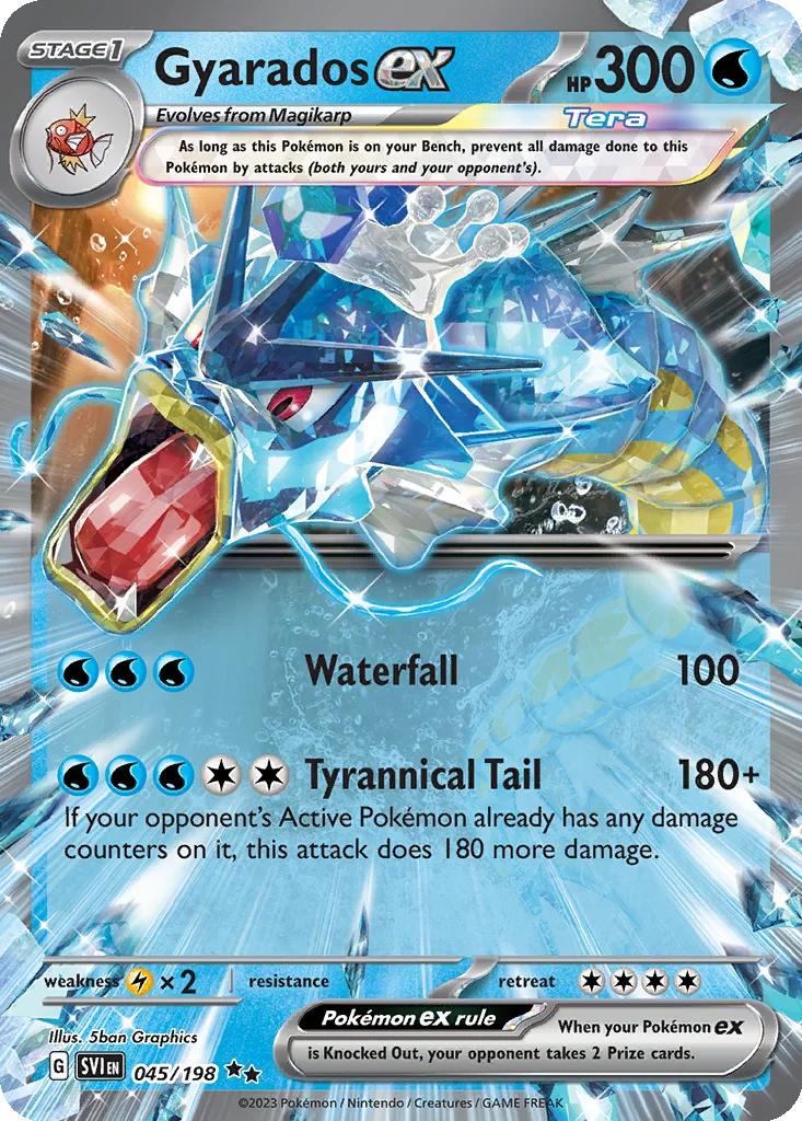Gyarados ex – Scarlet & Violet nr 045/198 (Holo)