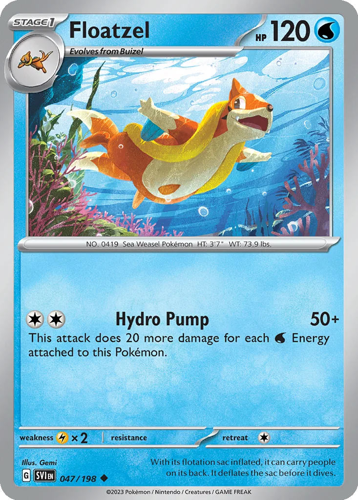Floatzel – Scarlet & Violet nr 047/198 (Normal)