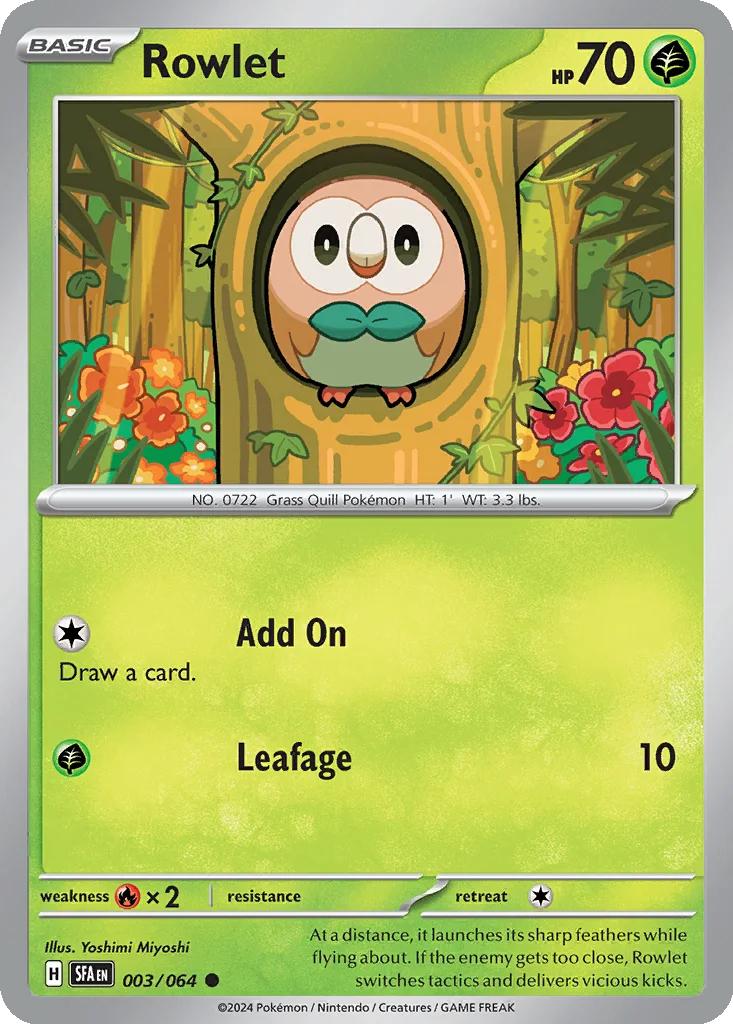 Rowlet – Shrouded Fable nr 003/064 (Normal)