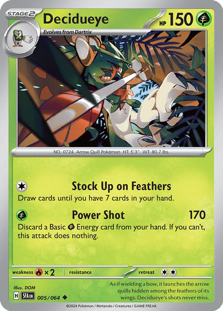 Decidueye – Shrouded Fable nr 005/064 (Normal)