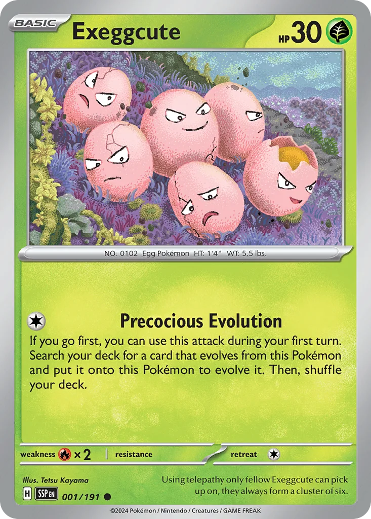 Exeggcute – Surging Sparks nr 001/191 (Normal)