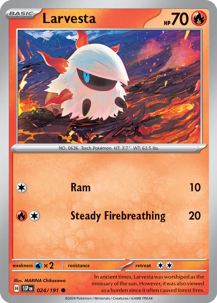 Larvesta – Surging Sparks nr 024/191 (Normal)