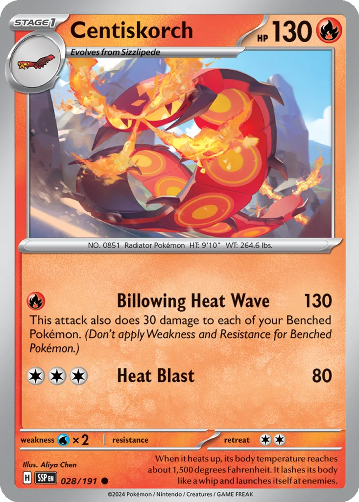Centiskorch – Surging Sparks nr 028/191 (Normal)