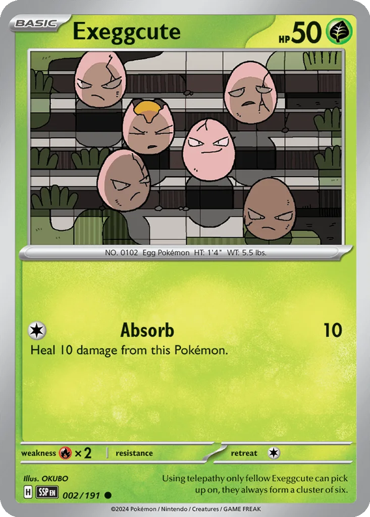 Exeggcute – Surging Sparks nr 002/191 (Normal)