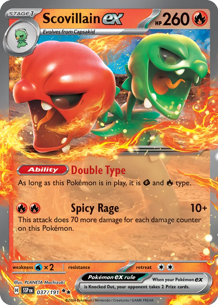 Scovillain ex – Surging Sparks nr 037/191 (Holo)