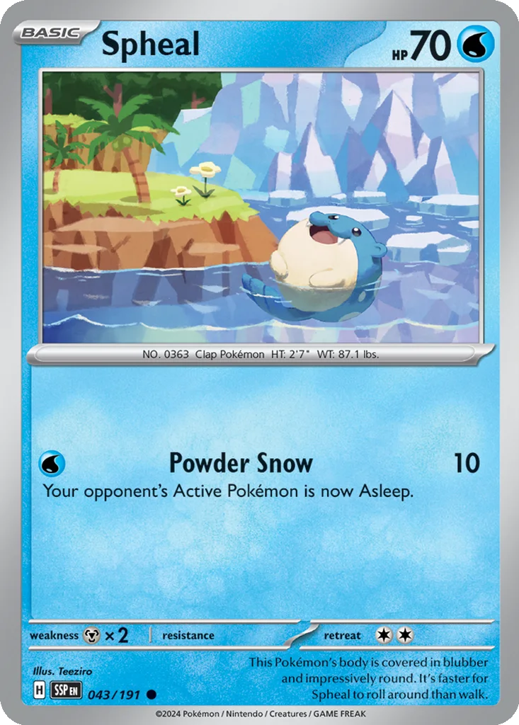 Spheal – Surging Sparks nr 043/191 (Normal)