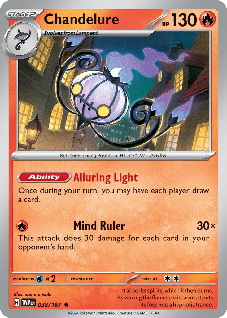 Chandelure – Twilight Masquerade nr 038/167 (Holo)
