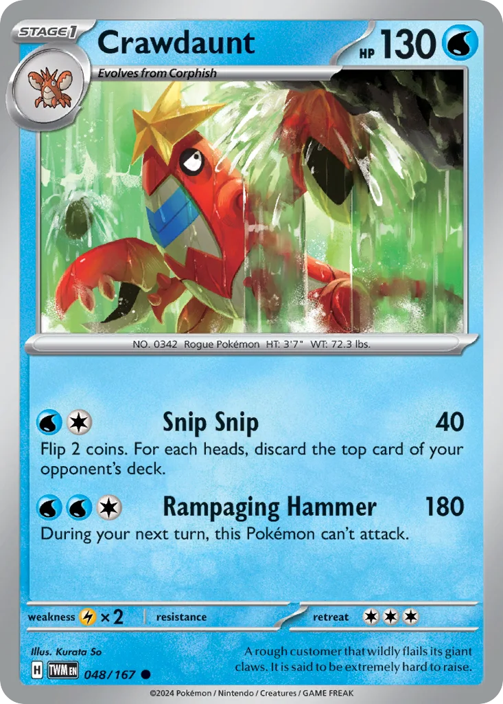 Crawdaunt – Twilight Masquerade nr 048/167 (Normal)