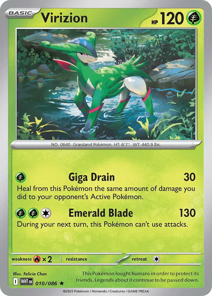 Virizion – White Flare nr 010/086 (Holo)