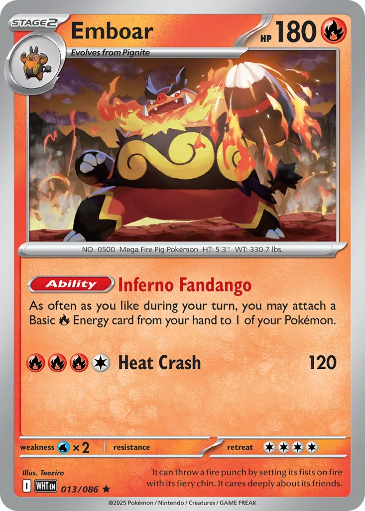 Emboar – White Flare nr 013/086 (Holo)