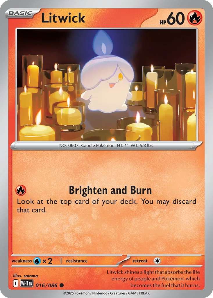 Litwick – White Flare nr 016/086 (Normal)
