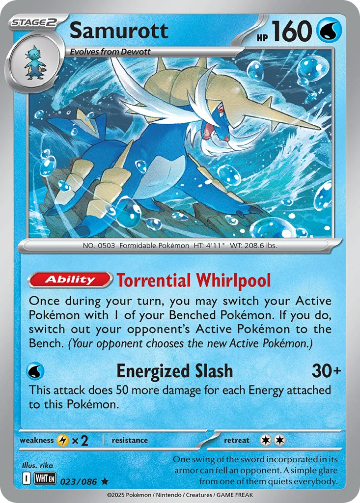 Samurott – White Flare nr 023/086 (Holo)